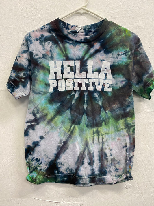 Hella Positive Tie Dye T Shirt - Small