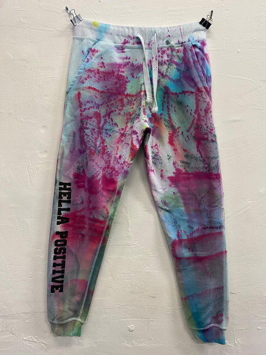 Hella Positive Tie Dye Joggers - Medium