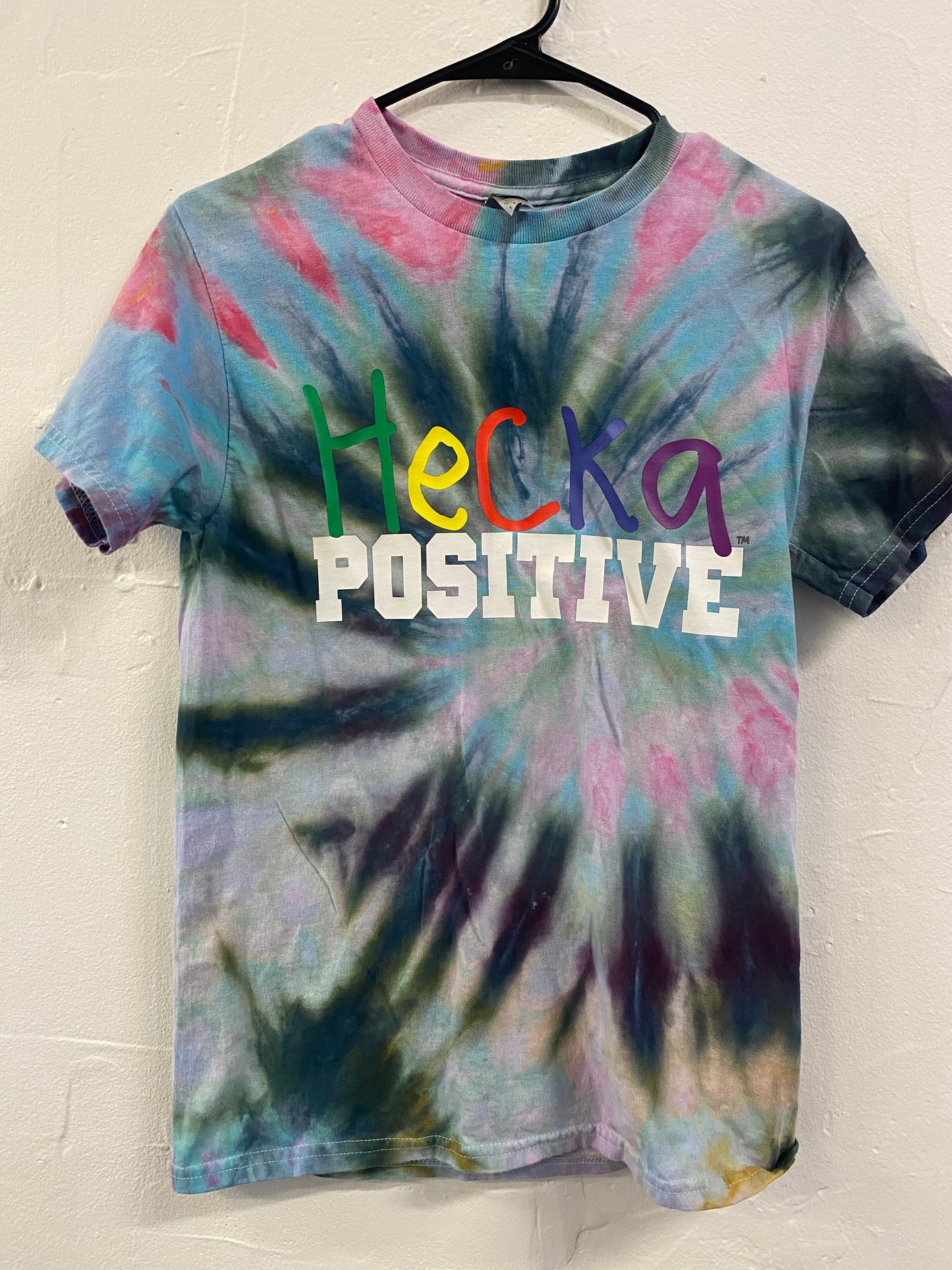 Hecka Positive Tie Dye t shirt - Small