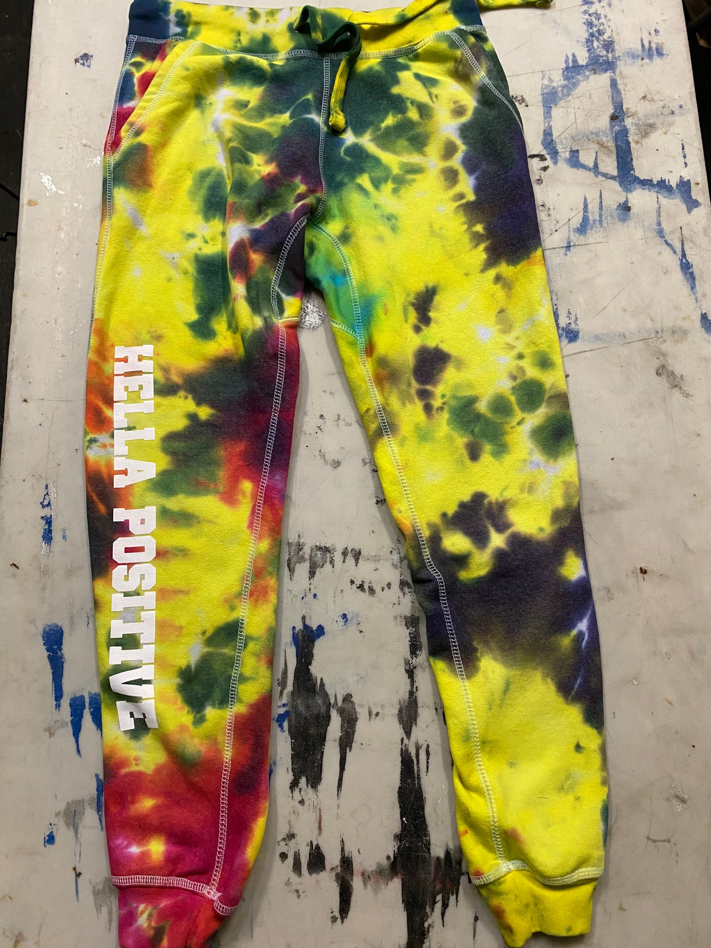 Hella Positive Tie Dye Jogger - Small