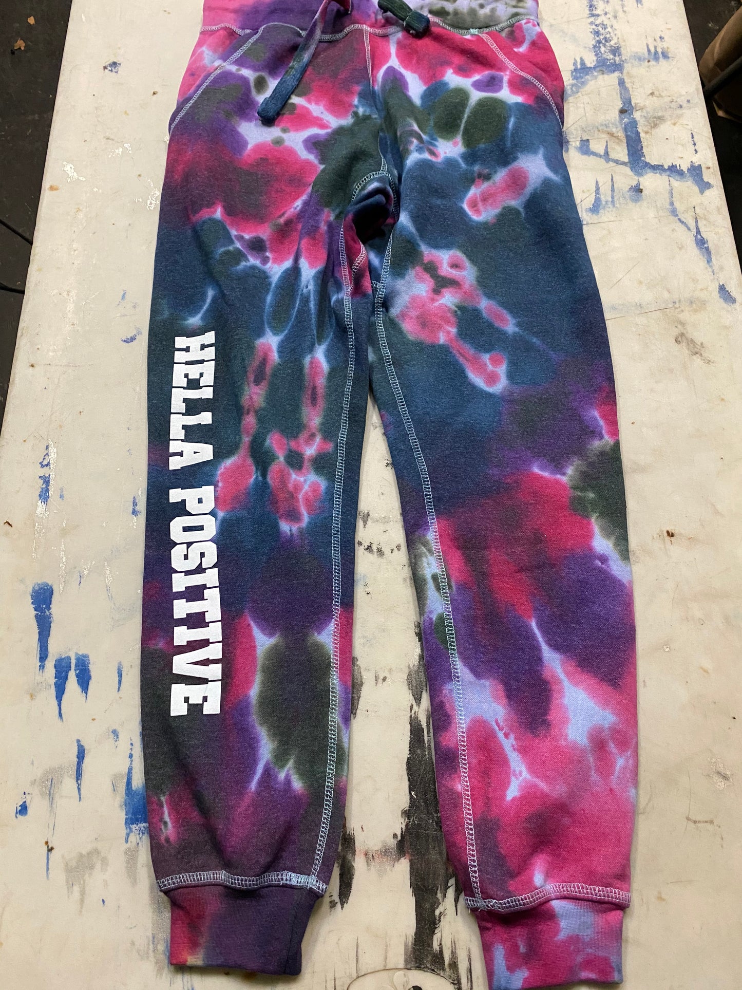 Hella Positive Tie Dye Jogger - Medium