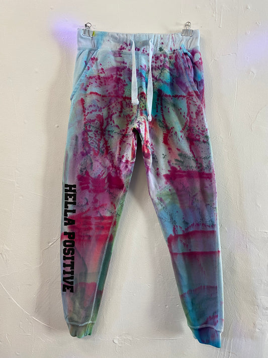 Hella Positive Tie Dye Joggers - Medium