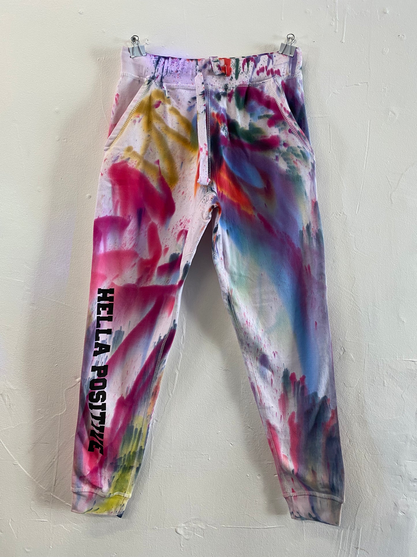Hella Positive Tie Dye Joggers - Medium