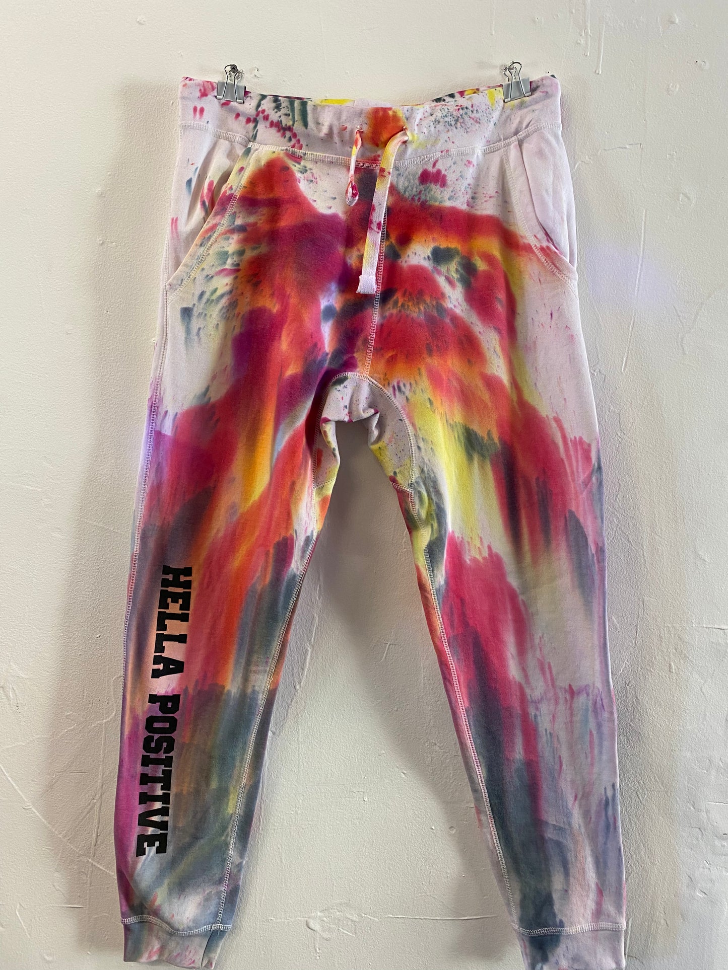 Hella Positive Tie Dye Joggers - 2XL