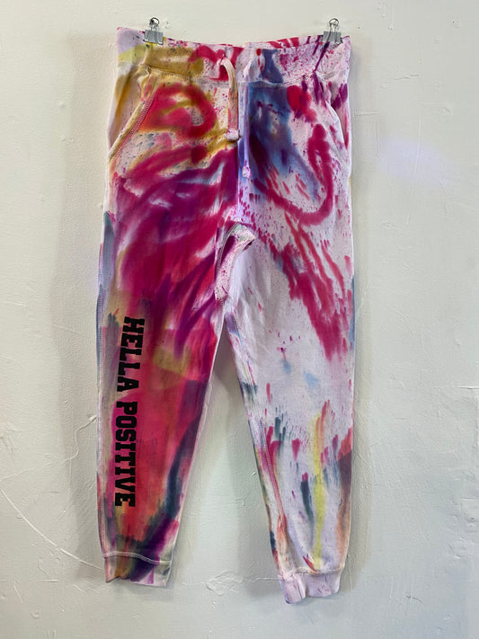Hella Positive Tie Dye Joggers - Large