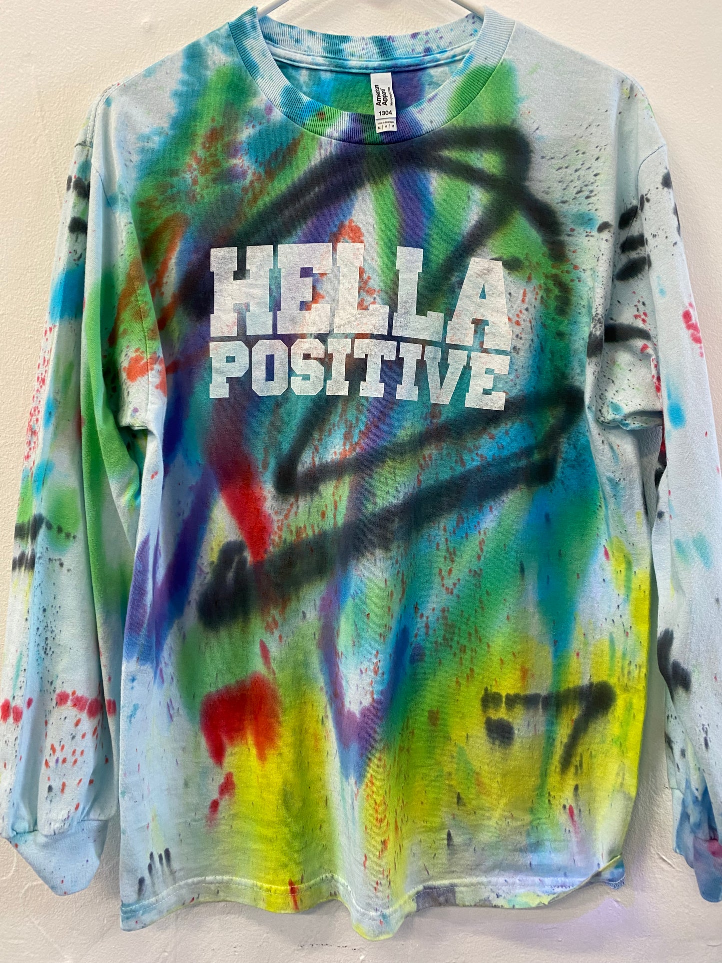 Hella Positive Tie Dye Long Sleeve - Medium