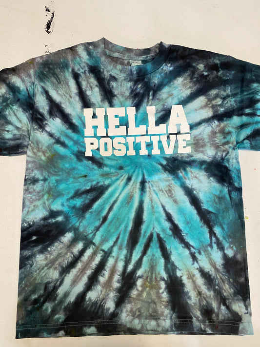 Hella Positive Tie Dye T-Shirt - Medium