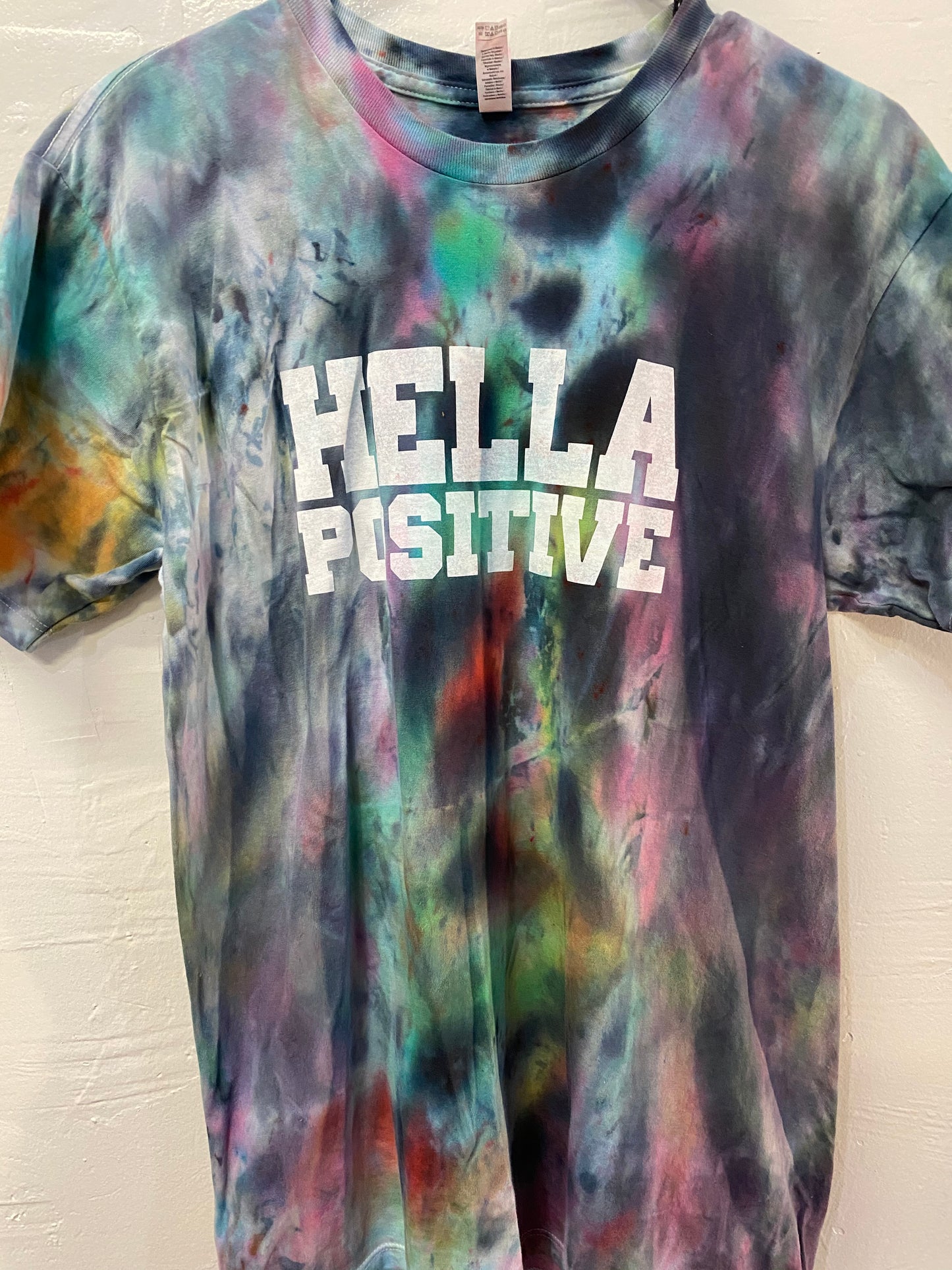 Hella Positive Tie Dye T-Shirt - Medium