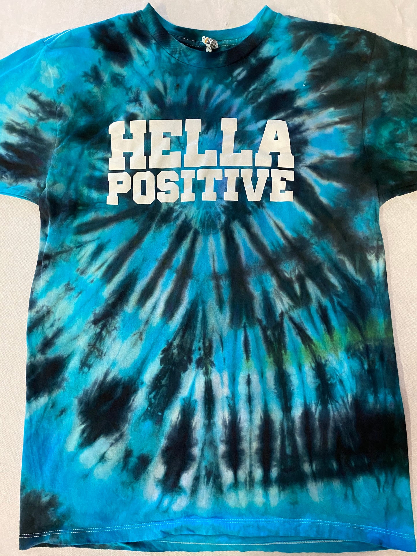 Hella Positive Tie Dye T-Shirt - Medium