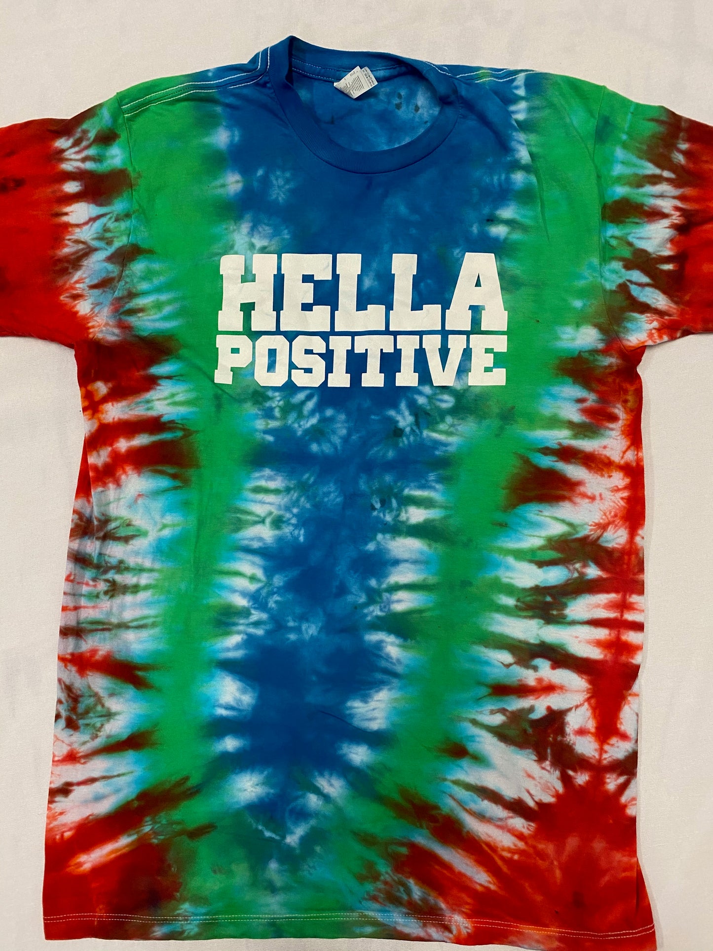 Hella Positive Tie Dye T-Shirt - Medium