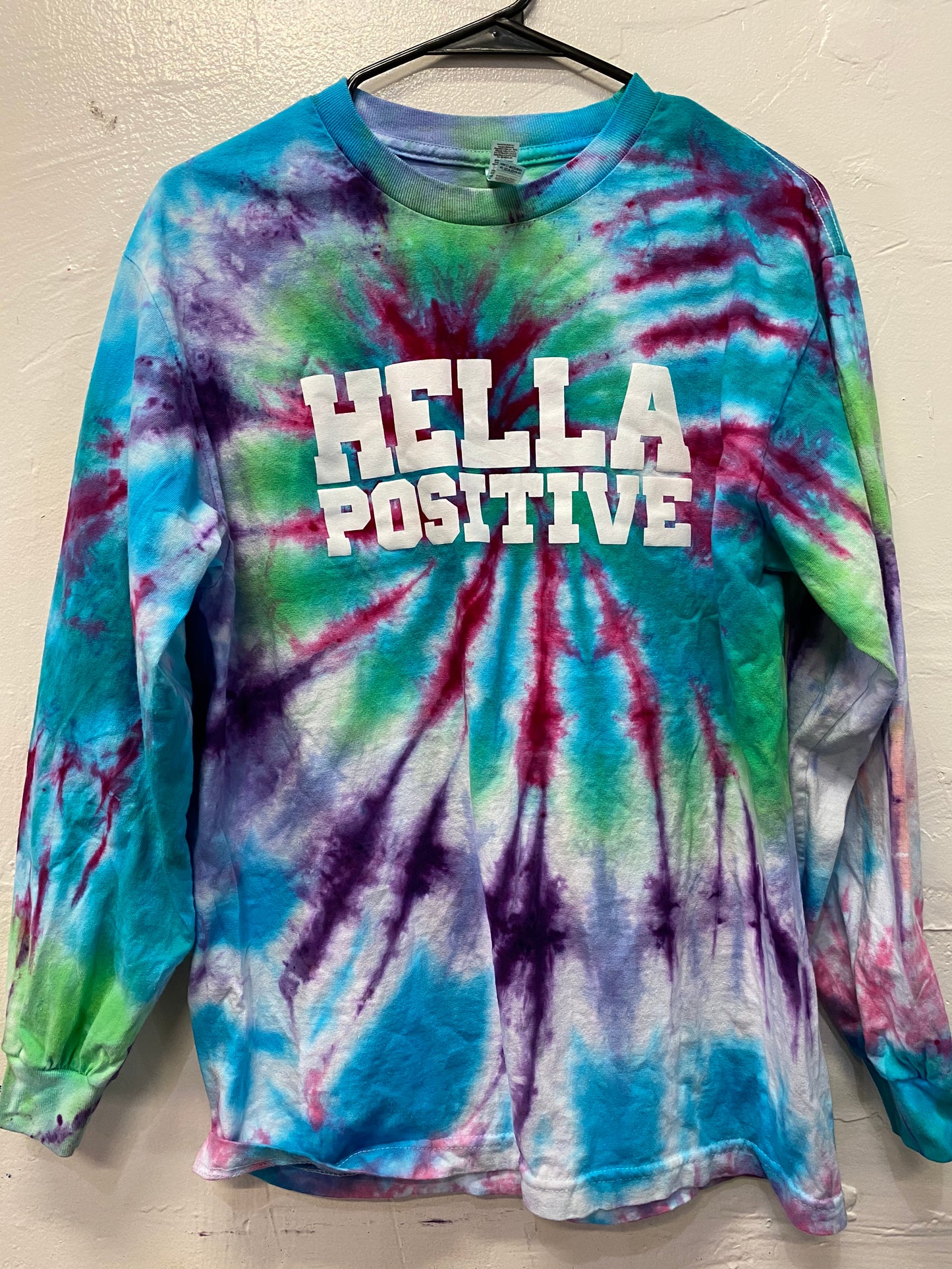 Hella Positive Tie Dye Long Sleeve - Medium