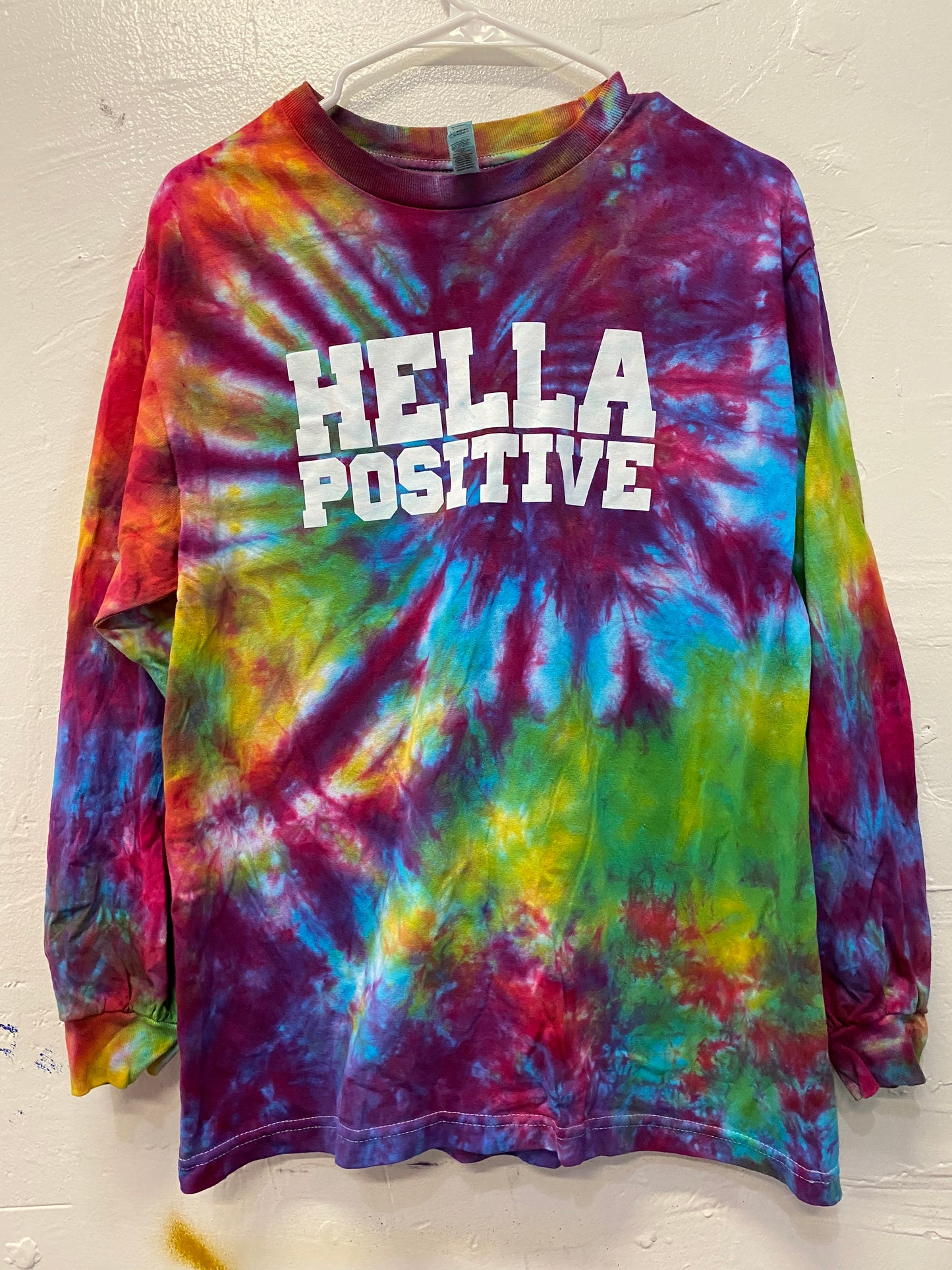 Hella Positive Tie Dye Long Sleeve - Medium