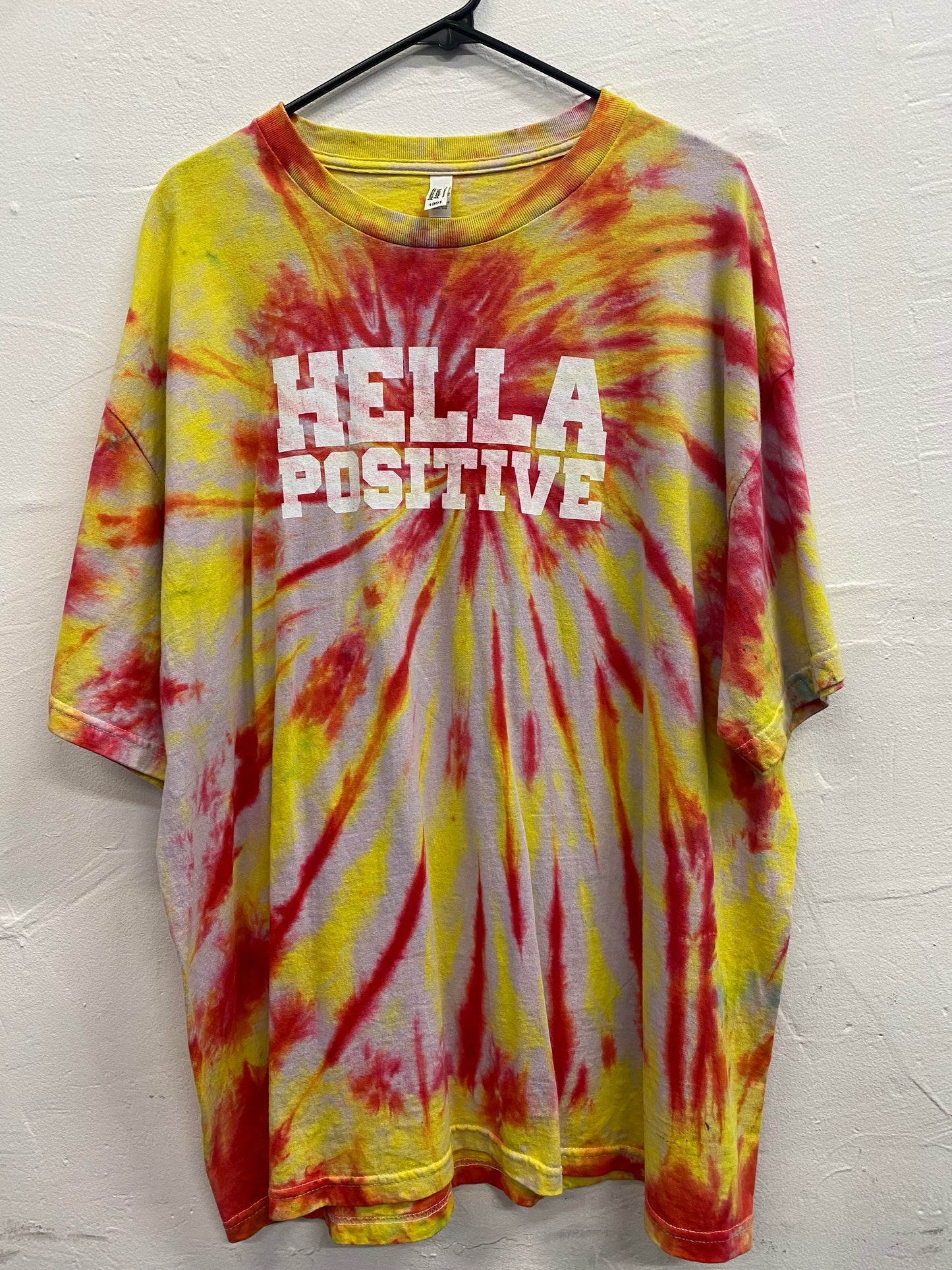 Hella Positive Tie Dye T Shirt - 2XL