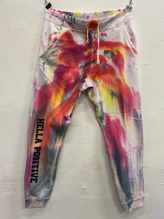 Hella Positive Tie Dye Joggers - 2XL