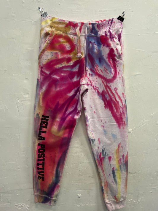 Hella Positive Tie Dye Joggers - XL