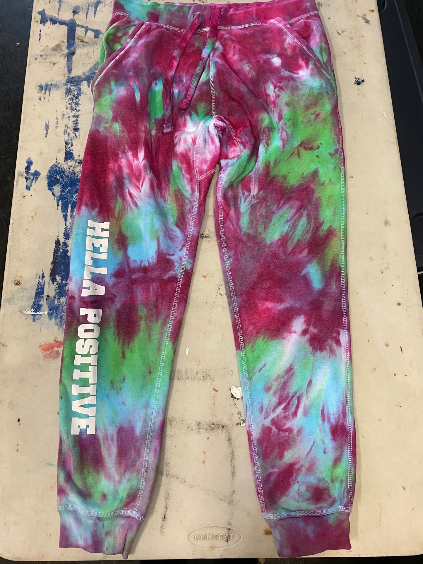 Hella Positive Tie Dye Jogger Sweatpants - XL
