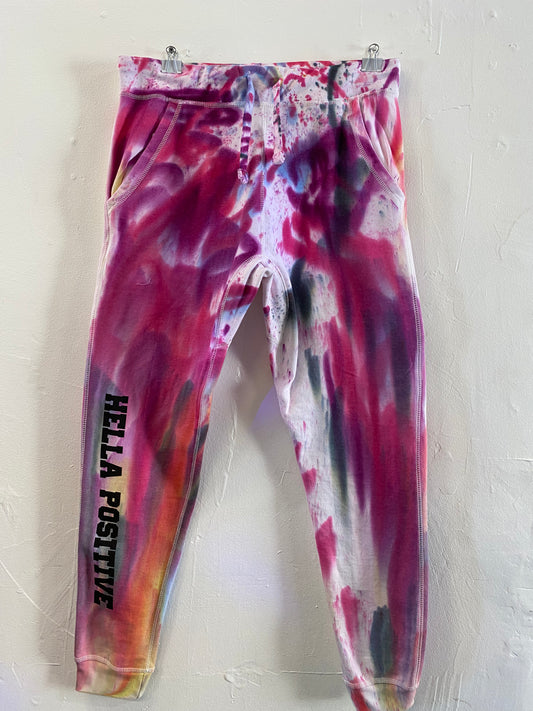 Hella Positive Tie Dye Joggers - 2XL