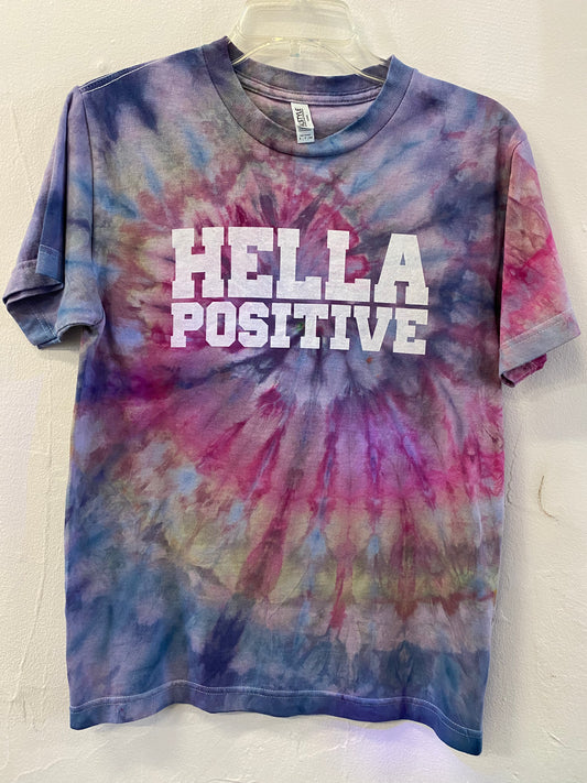 Hella Positive Tie Dye T shirt - Small