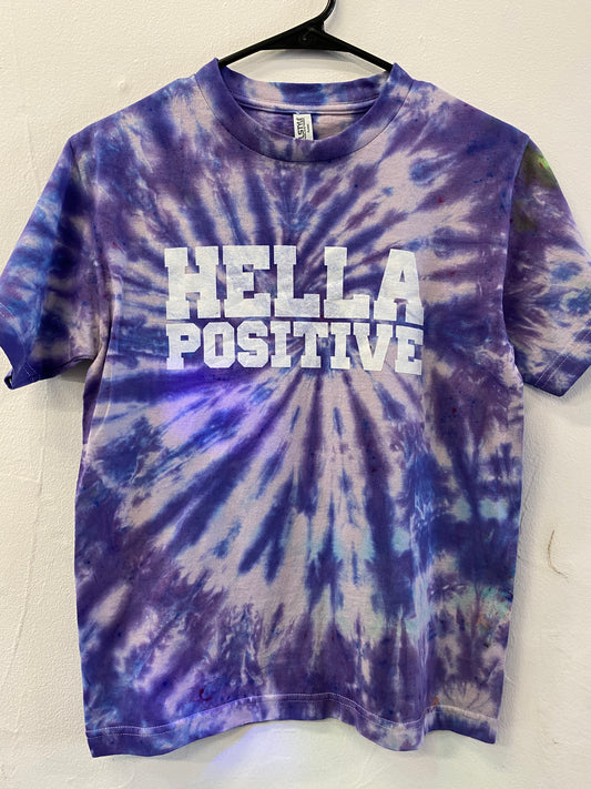 Hella Positive Tie Dye T shirt - Small