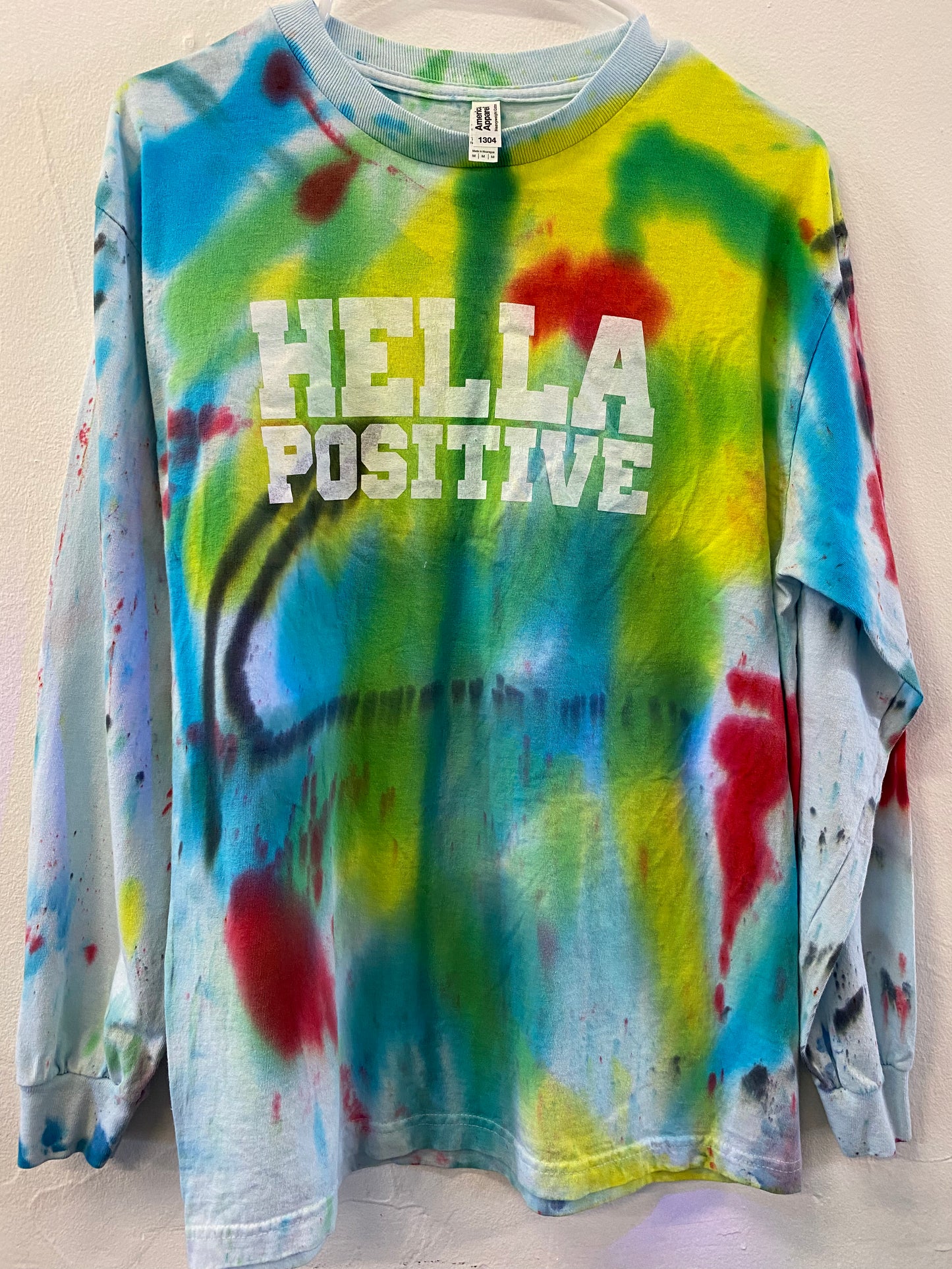 Hella Positive Tie Dye Long Sleeve - Medium