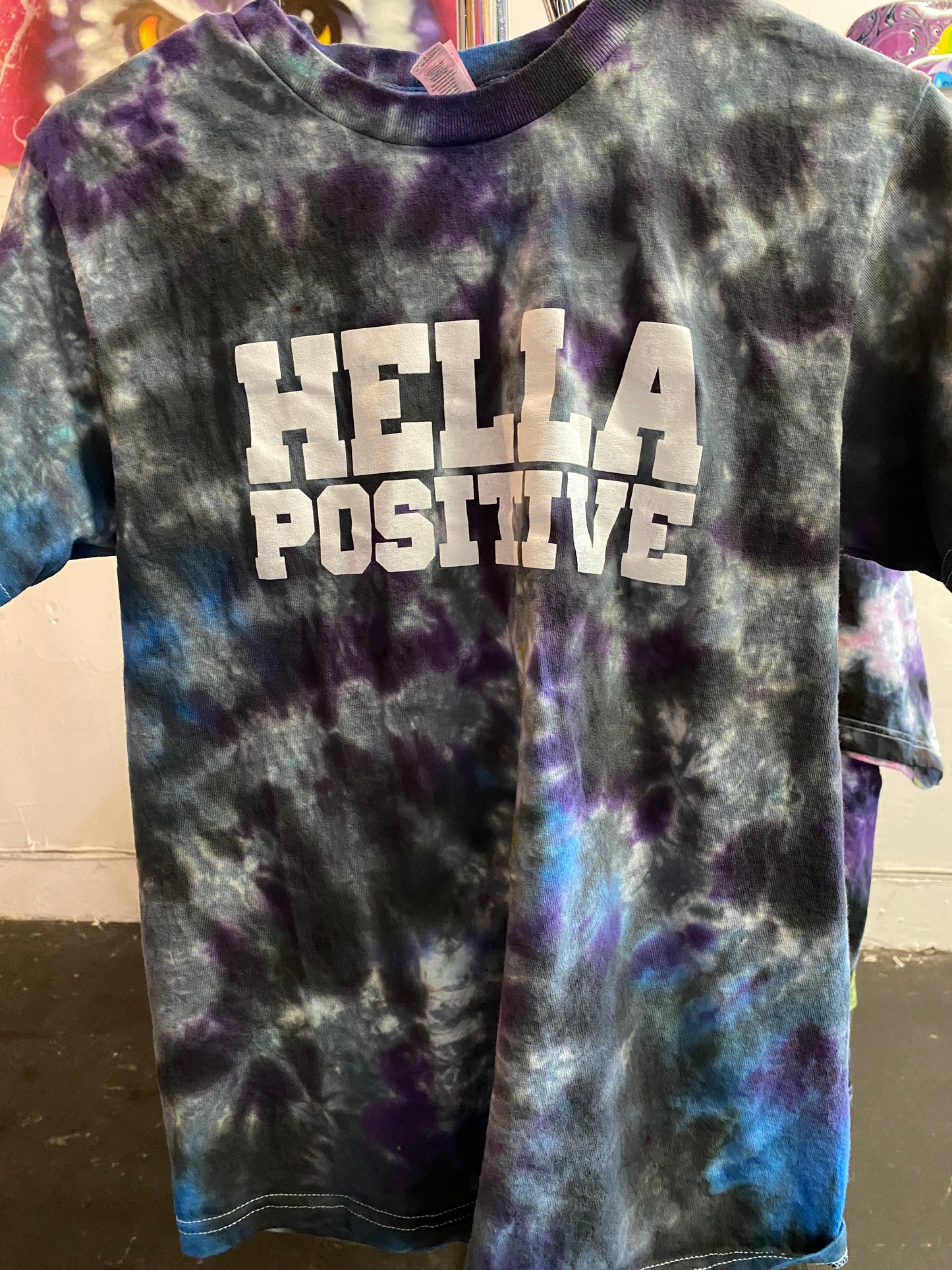Hella Positive Tie Dye T-Shirt - Small