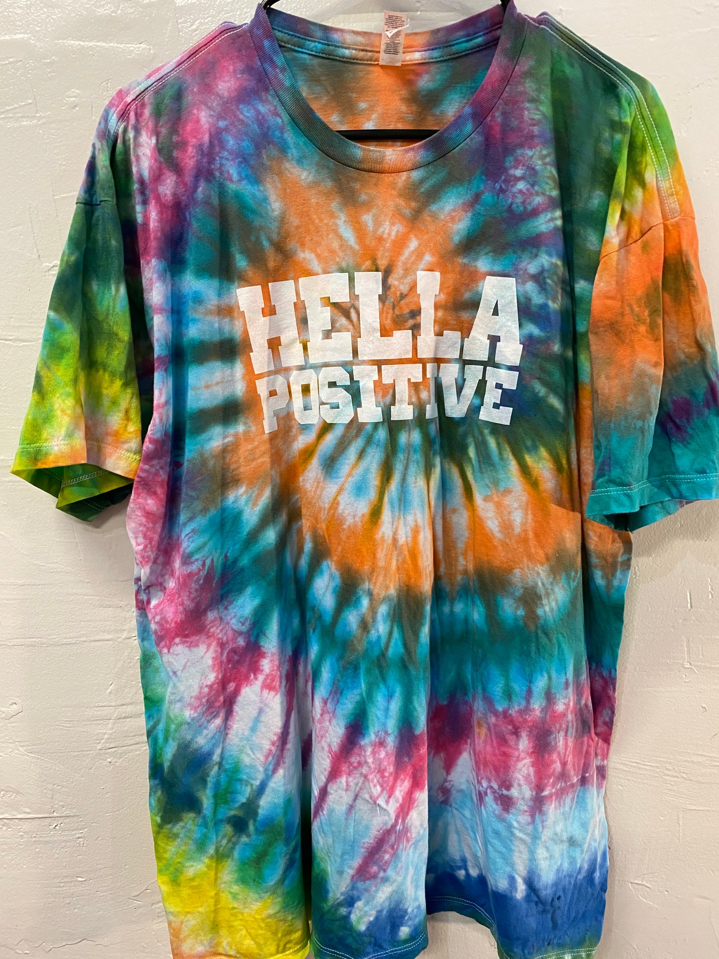 Hella Positive Tie Dye T-Shirt - XL