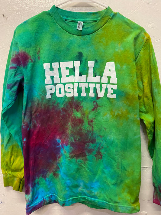 Hella Positive Tie Dye Long Sleeve - Small