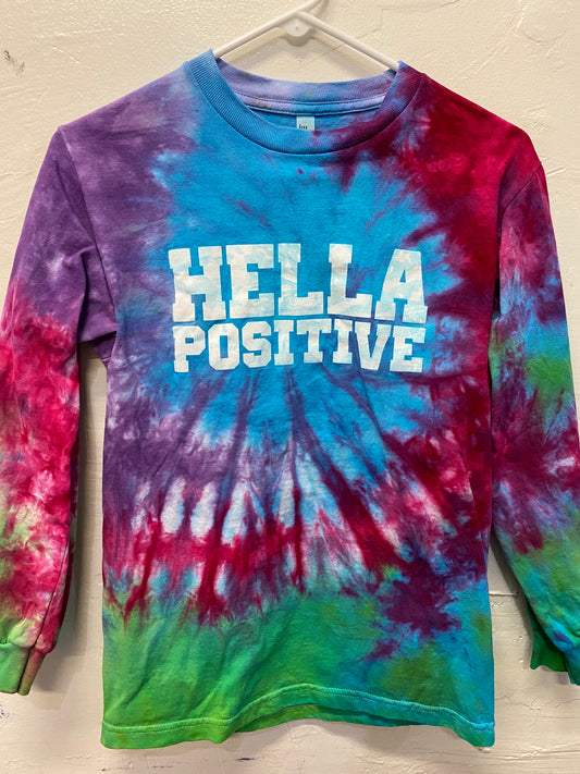 Hella Positive Tie Dye Long Sleeve - Small