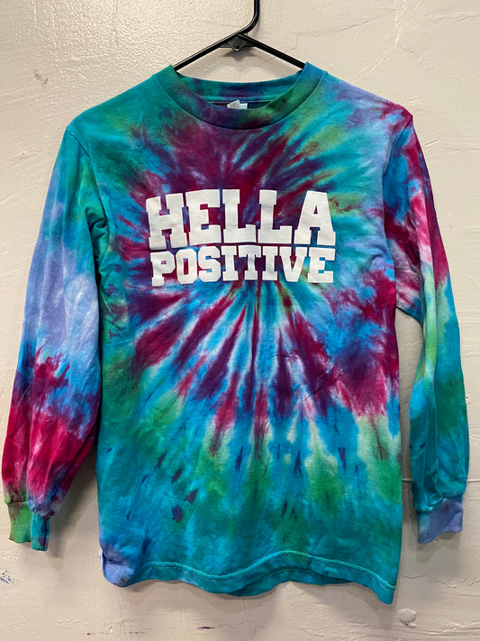 Hella Positive Tie Dye Long Sleeve - Small