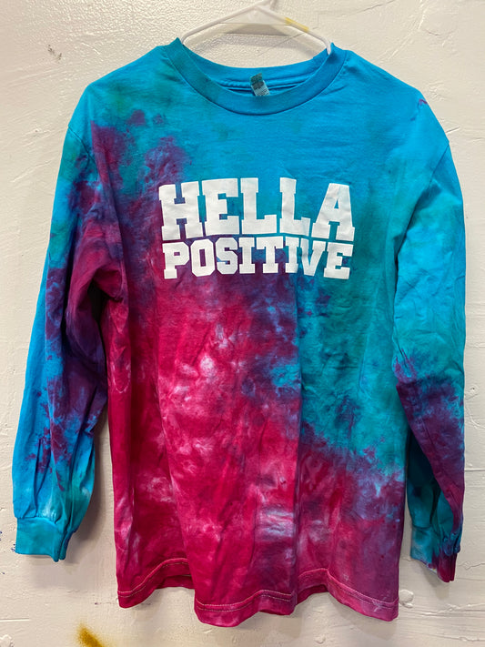 Hella Positive Tie Dye Long Sleeve - Medium