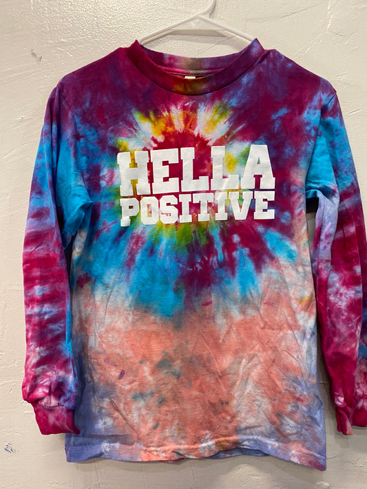 Hella Positive Tie Dye Long Sleeve - Small