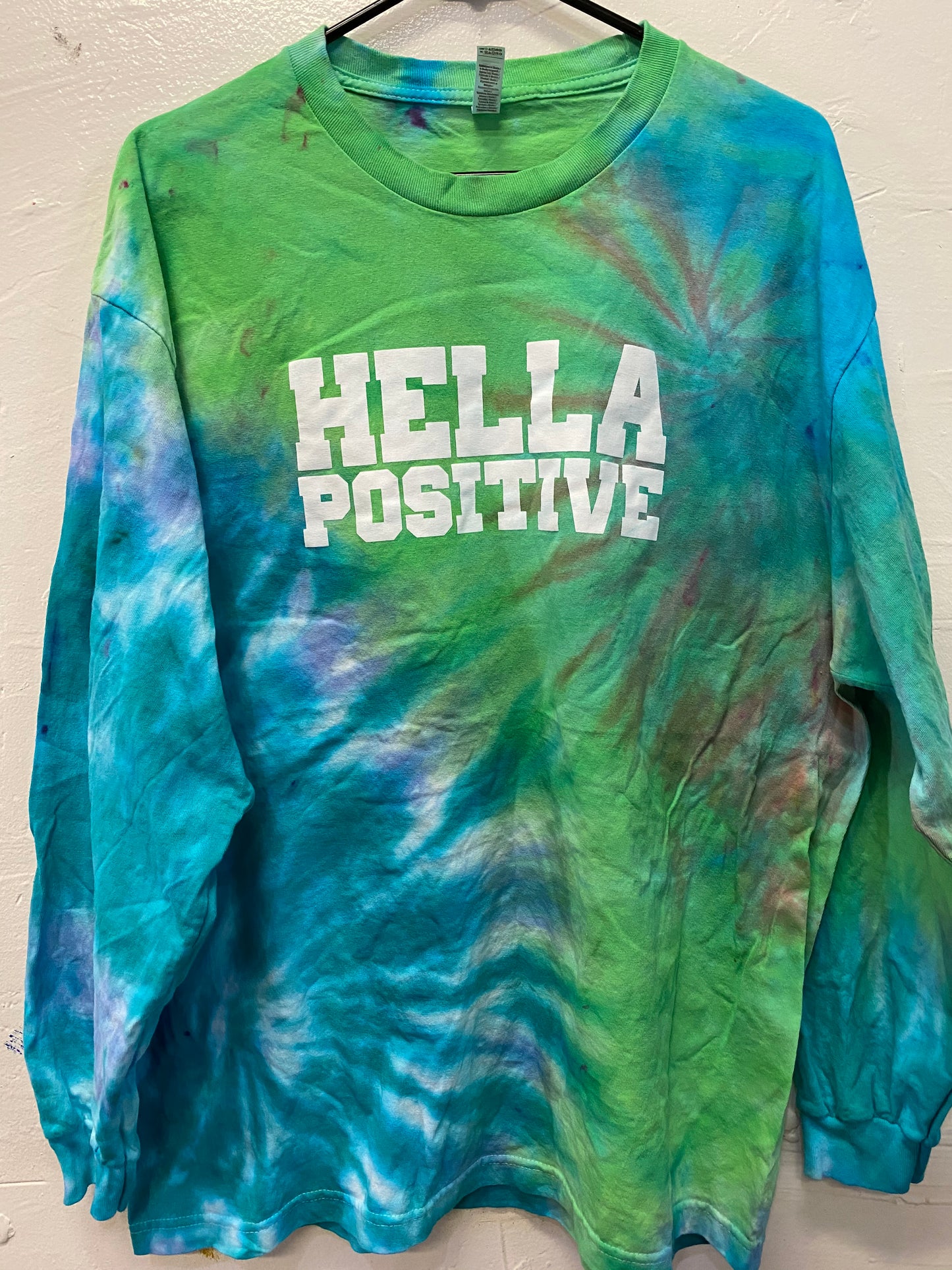 Hella Positive Tie Dye Long Sleeve - XL
