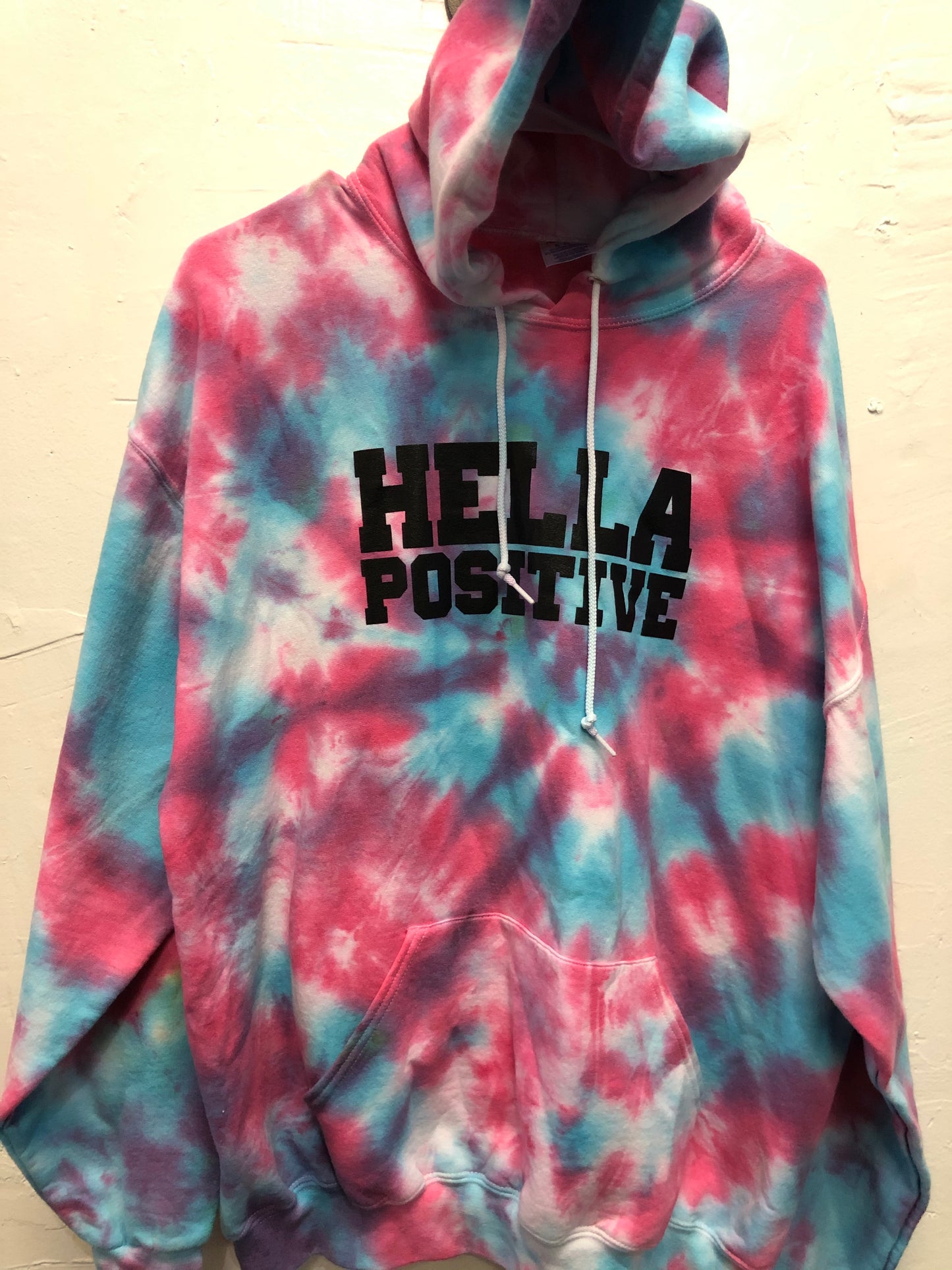 Tie Dye Hella Positive Hoodie - XL (2)